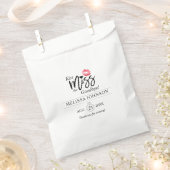 モダンキス恋しく思おさようありがとうブライダルシャワー フェイバーバッグ (クリップ留めされた状態)