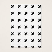 モダンキス白黒パターンのイヤリングの背景 (裏面)