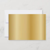 モダンキッズゴールドフォトサンキューカード サンキューカード (裏面)