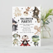 モダンキッズハロウィンパーティー 招待状 (スタンド正面)