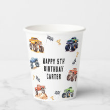 モダンキッズモンスタートラック 誕生日パーティー