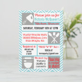 モダンキッチン ブライダルシャワー 招待状 (スタンド正面)