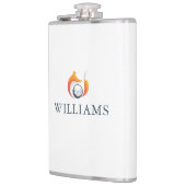 モダンキツネ及びゴルフボパーソナライズされたール名 フラスク (左)