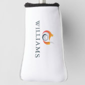 モダンキツネ及びボールゴルパーソナライズされたフ名 ゴルフヘッドカバー (回転90)