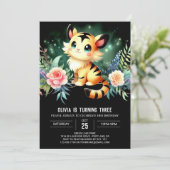 モダンキャッスルタイガーバースデー 招待状 (スタンド正面)