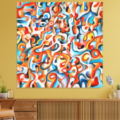 モダンキャンバス印刷 – 抽象芸術色 キャンバスプリント (インサイチュ (リビング))