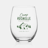 モダンキャンピングバッチェロレット ステムなしワイングラス (正面)