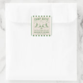 モダンキャンピング・キャンプ・バチェロレッテ・パーティー スクエアシール (バッグ)