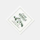 モダンキャンピング ブライズパーティー スタンダードカクテルナプキン (角)