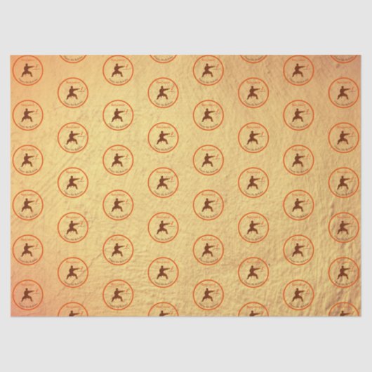 モダンキュイクールキッズ武術アーツ空手誕生日 薄葉紙 (正面)