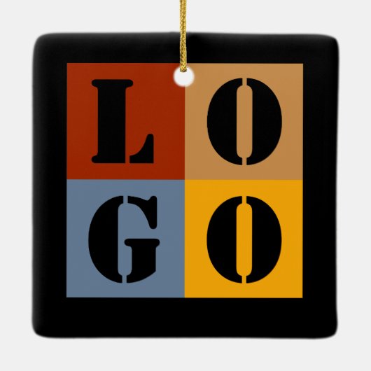 モダンキュイパーソナライズされたギフトブラックシンプル セラミックオーナメント (裏面)