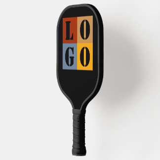 モダンキュイパーソナライズされたギフトブラックシンプル ピックルボールラケット