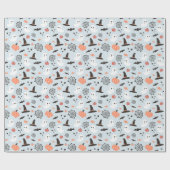 モダンキュイ不気味ハロウィーンブルーボーイ誕生日 ラッピングペーパー (フラット)