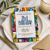 モダンキュビスト21歳の誕生日 招待状