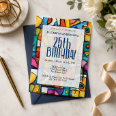 モダンキュビスト25歳の誕生日 招待状