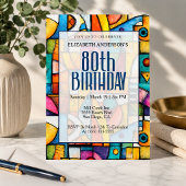 モダンキュビスト80歳の誕生日 招待状
