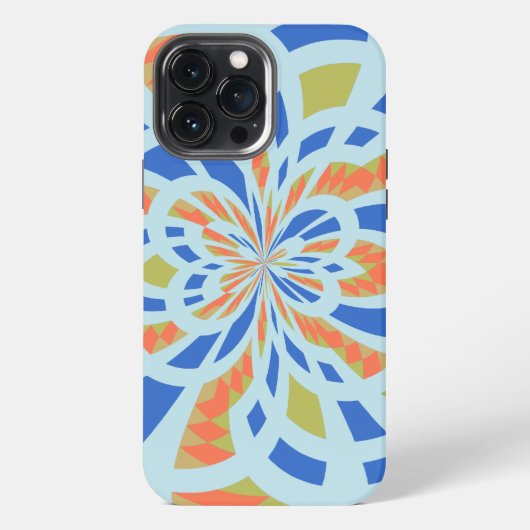 モダンキュビズム背景 iPhoneケース (裏面)