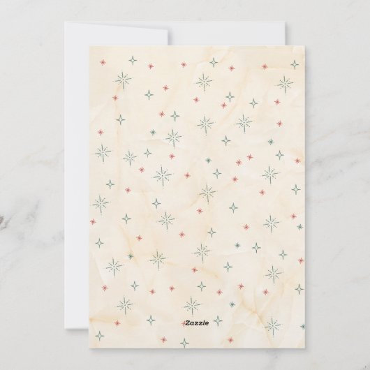 モダンキュートドッグのウィー ウーフ ユー ア メリークリスマス シーズンカード (裏面)