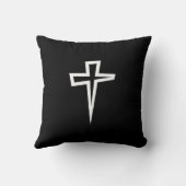 「モダンキリスト教十字架装飾用クッション | スタイリッシュ クッション (裏面)