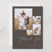 モダンキリスト教家族宗教写真クリスマス シーズンカード (正面)