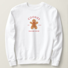モダンクッキー焼きクルークリスマス スウェットシャツ