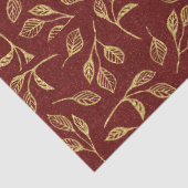 モダンクビクトリアンリスマスの木金ゴールドバーガンディーピンク 薄葉紙 (詳細)