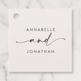 モダンクミニマルコンテンポラリー結婚ー フェイバータグ