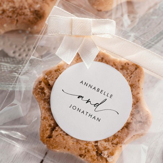 モダンクミニマルコンテンポラリー結婚ー ラウンドシール