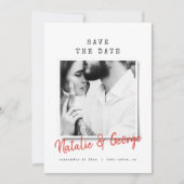 モダンクミニマルリスマスヴィンテージインディ シーズンカード (正面)