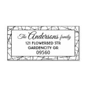 モダンクモの網の枠 ラバースタンプ (インプリント)