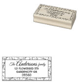 モダンクモの網の枠 ラバースタンプ (押印)