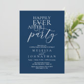 モダンクラシカルな結婚式 Happily Ever After Party 招待状 (スタンド正面)