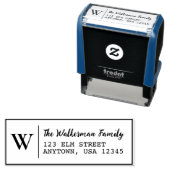 モダンクラシックイニシャルモノグラム差出人住所 セルフインキングスタンプ (インサイチュ)