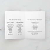 モダンクラシックウェディングプログラム(折りたたみ式) プログラム (内部)