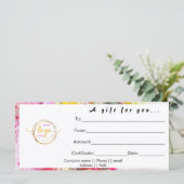 モダンクラシックカスタム企業のギフト券 (スタンド正面)