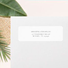 モダンクラシックシンプルパームツリー差出人住所 ラベル
