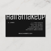 モダンクラシックシンプル白黒2色 名刺 (裏面)