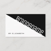 モダンクラシックシンプル白黒2色 名刺 (正面)