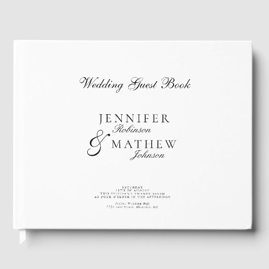 モダンクラシックタイポグラフィ ゲストブック (正面)