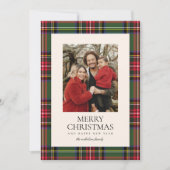 モダンクラシックタータンチェックPlaid One写真 シーズンカード (正面)