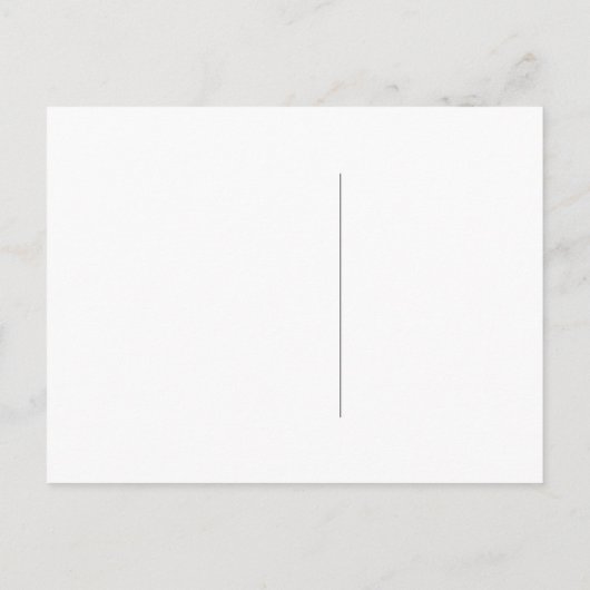 モダンクラシックネイビーブルー | 私たちは引っ越した 案内ポストカード (裏面)