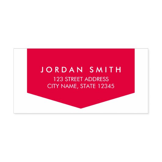 モダンクラシックバナー差出人住所 セルフインキングスタンプ (デザイン)