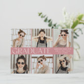 モダンクラシックバラ6写真卒業 案内状 (スタンド正面)