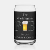 モダンクラシックパブ飲料用グラスビール缶 ガラス缶 (正面)