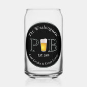 モダンクラシックパブ飲料用グラスビール缶 ガラス缶 (裏面)