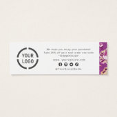 モダンクラシックパープル抽象芸術フローラ事業 (裏面)