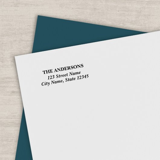 モダンクラシックファミリ名の自宅住所 セルフインキングスタンプ