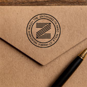 モダンクラシックファミリ名差出人住所循環 セルフインキングスタンプ