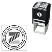 モダンクラシックファミリ名差出人住所循環 セルフインキングスタンプ (インサイチュ)