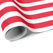 モダンクラシックフェスティバル赤と白 ストライプの ラッピングペーパー (ロールコーナー)